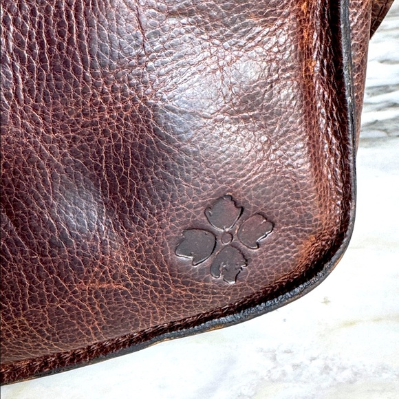 Patricia Nash Dark Brown VTG Leather Crossbody Bag - Picture 5 of 16